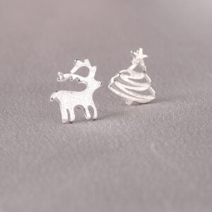 001 Christmas Tree Deer / 925 ear needles