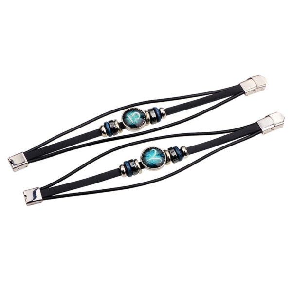 9049126206_999319248 Wholesale Multilayer Twelve Constellation Punk Couple Bracelet