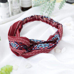 Jc14 ethnic style wine red