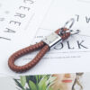 Wholesale Dynamic Rope Double Ring Leather Key Ring