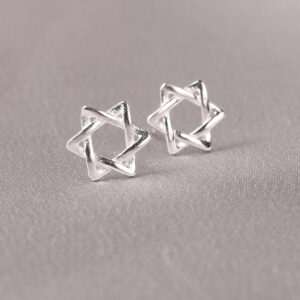 003 Six-pointed Star / 925 ear needles