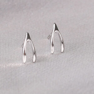 009 Wishing Bone / 925 ear needles