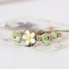 Wholesale Ceramic Floral Weaving Bracelet