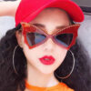 Wholesale PC Big Frame Rice Nail Bat Sunglasses