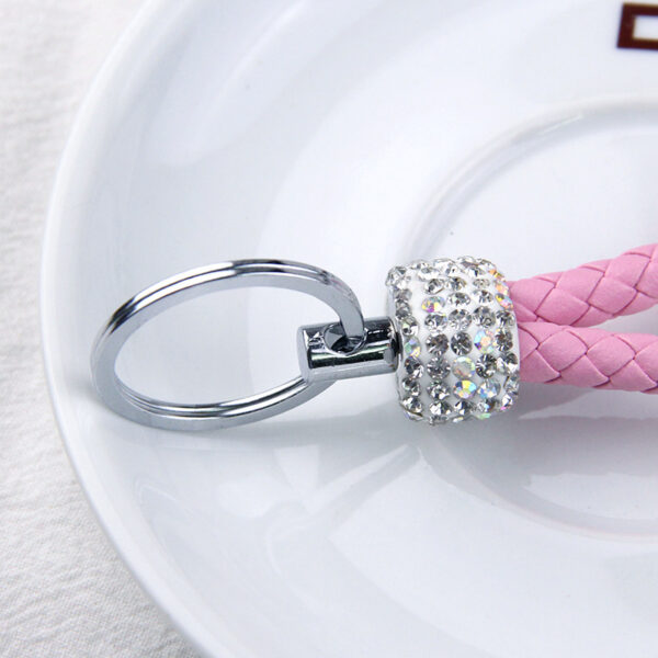 Wholesale Alloy Diamond Inlaid Water Diamond Metal Keychain