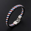 Wholesale Color Woven Leather Men's Bracelets