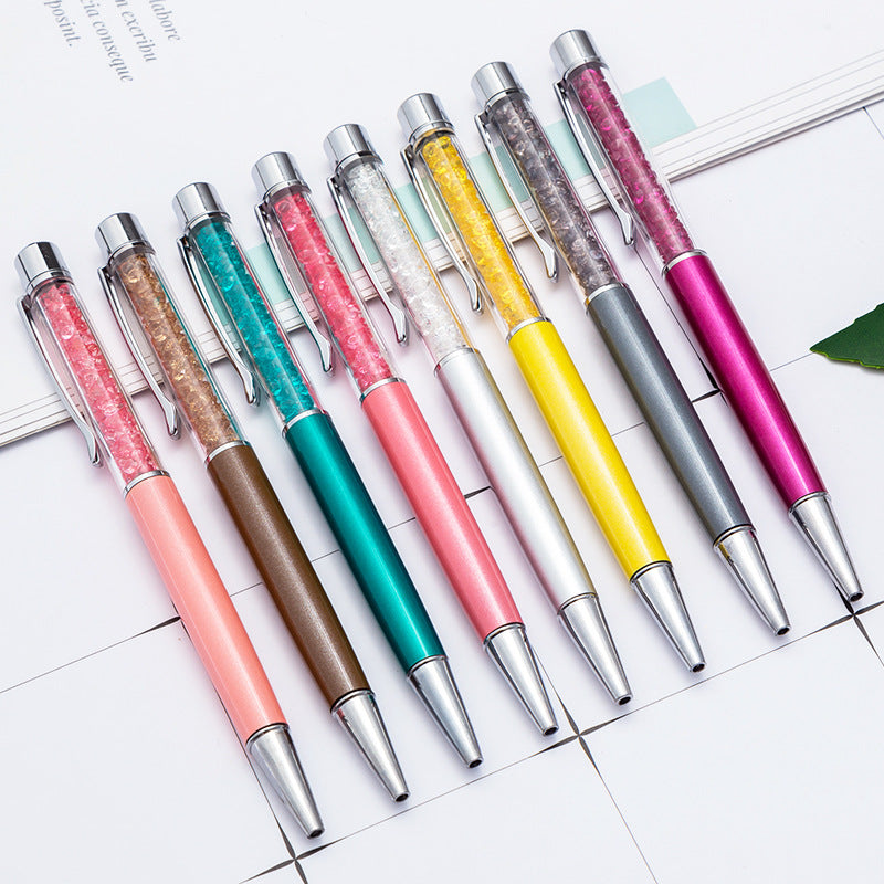 Wholesale Whole Pens Crystal Pens Broken Diamonds Fashionable Metal Oice Pens