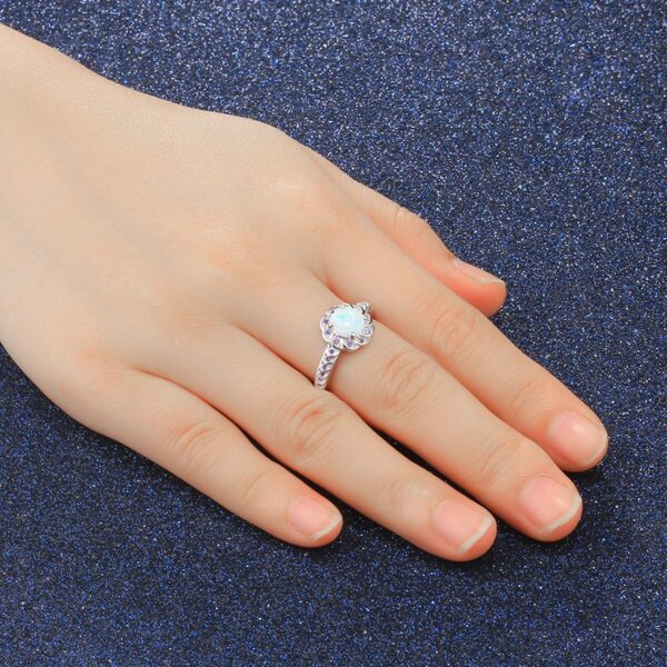 9121141701_1509029048 Wholesale Alloy Diamond Round Flower Ring