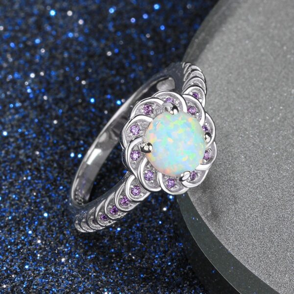 9121174321_1509029048 Wholesale Alloy Diamond Round Flower Ring