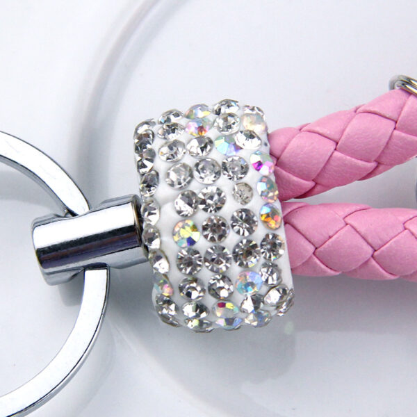 Wholesale Alloy Diamond Inlaid Water Diamond Metal Keychain