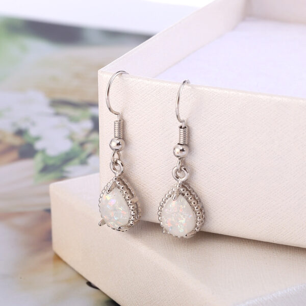 Wholesale Opal Pendant Alloy Earrings