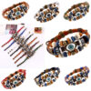 9138568706_999716110 Wholesale Beaded Eyes Adjustable Male and Female Cortex Bracelet
