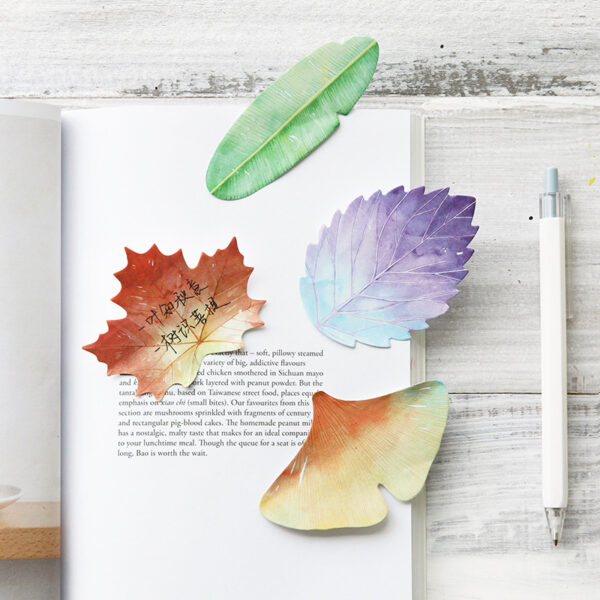 9147544872_1057887383 Wholesale Paper Simulation Leaf Convenience Stickers