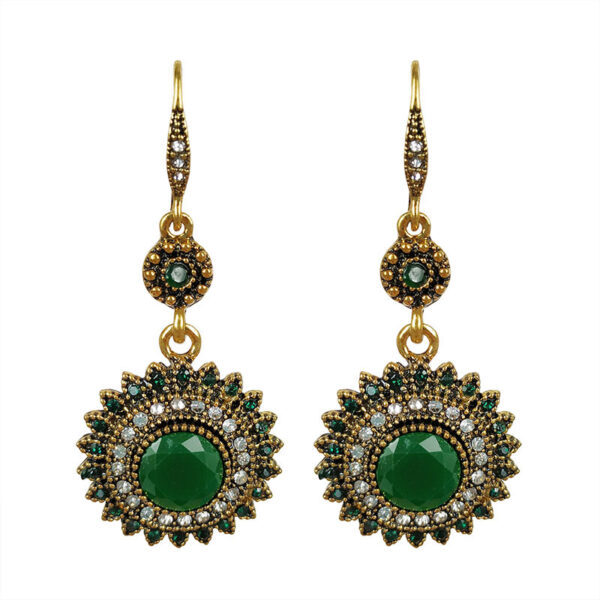Wholesale Vintage Bohemian Sunflower Alloy Earrings
