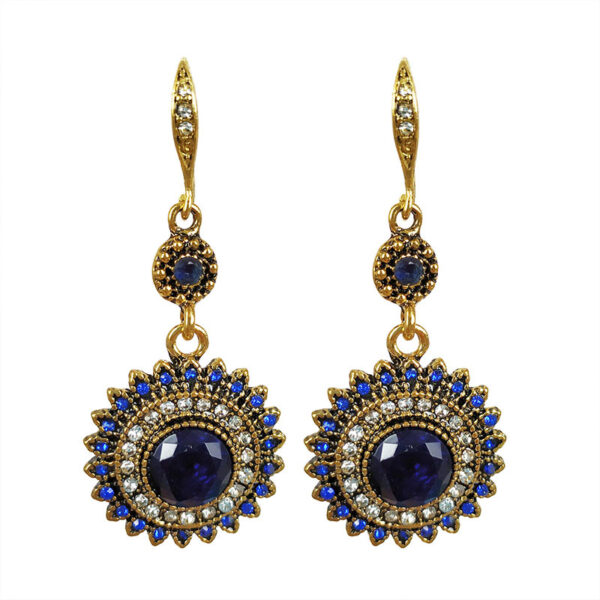 Wholesale Vintage Bohemian Sunflower Alloy Earrings