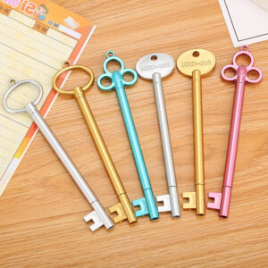 9155086026_708632043 Wholesale Key Shape Plastic Ballpoint Pen