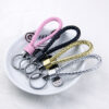 Wholesale PU Woven Hanging Rope Zinc Alloy Keychain