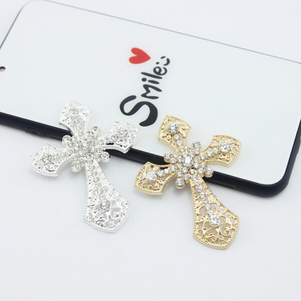 Wholesale Rhinestone Cross Alloy Decorations