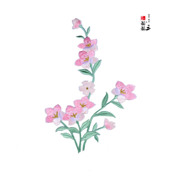 9169866755_1439946679 Wholesale DIY Embroidery Cloth Patch Orchid with Glue Hat Clothes Decoration