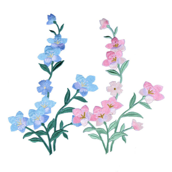 9169887543_1439946679 Wholesale DIY Embroidery Cloth Patch Orchid with Glue Hat Clothes Decoration