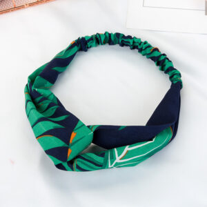 Jc53 hawaiian leaves navy green