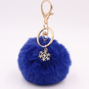 Sapphire Blue / Snowflake fur ball (Golden 8-character buckle)