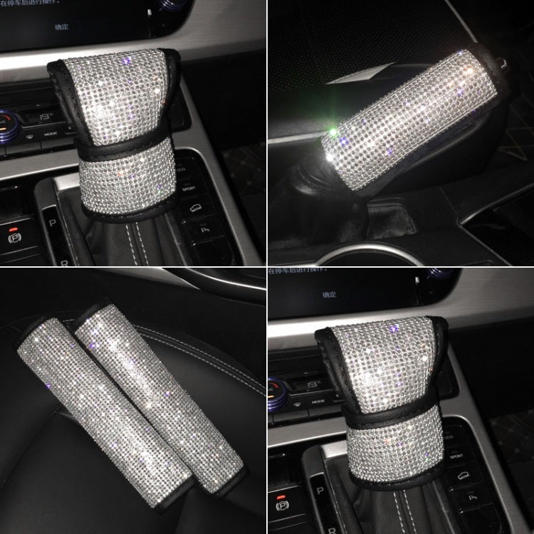 Wholesale PU Car Gear Cover with Diamonds