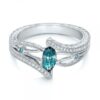 Wholesale Alloy Aquamarine Ring