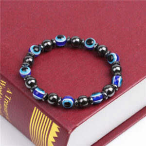 9197705957_656001148 Wholesale Jewelry Magnetic Black Gallbladder Eyes Resin Bracelet