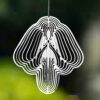 Wholesale 3D Angel Fairy Stainless Steel Rotating Wind Chime