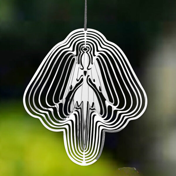 Wholesale 3D Angel Fairy Stainless Steel Rotating Wind Chime
