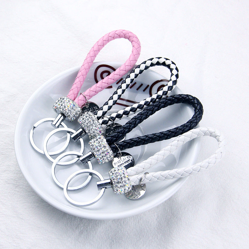 Wholesale Alloy Diamond Inlaid Water Diamond Metal Keychain