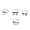 Wholesale Vintage Sea Turtle Starfish Alloy Ring Set of Four