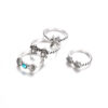 Wholesale Vintage Sea Turtle Starfish Alloy Ring Set of Four