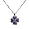 Wholesale Four Leaf Clover Petal Temperature Sensitive Color Changing Pendant Necklaces