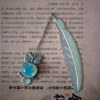 9268302667_370157153 Wholesale Luminous Feather Retro Luminous Butterfly Metal Bookmark