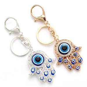 Wholesale Metal Hand of Fatima Demon Eye Creative Keychain