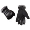 Wholesale Pigskin Men Cycling Warm Winter Thickened Plush Warm Gloves
