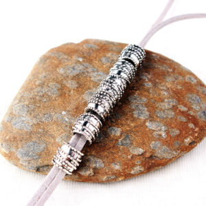 Rice bead thread gray rope