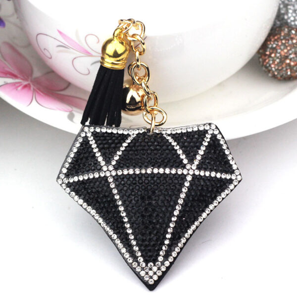 Wholesale Velvet Inlaid Diamond Keychains