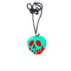 Wholesale Halloween Scary Rotten Apple Acrylic Necklace