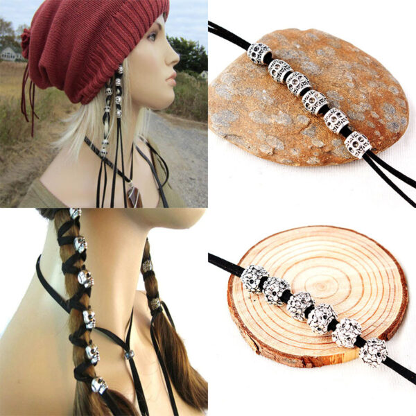 Wholesale Gothic Alloy Skull Hair Rope