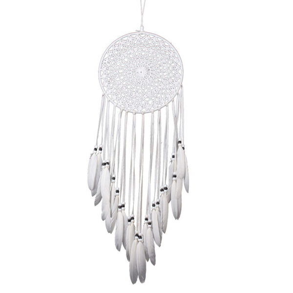 Wholesale Fleece White Feather Dream Catcher
