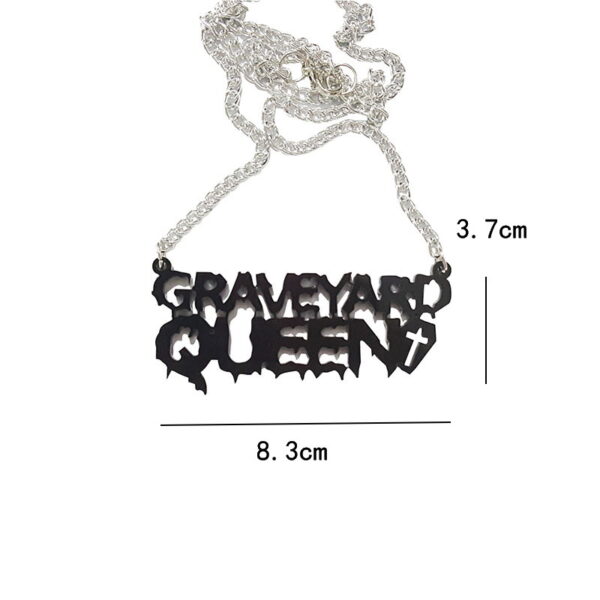 Wholesale Alphabet Halloween Acrylic Necklace