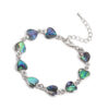 9346233617_656001148 Wholesale Colorful Heart Shaped Abalone Shell Bracelet