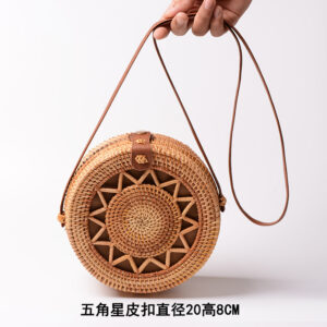 Leather buckle 20*8 five-pointed star