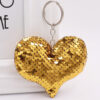 Wholesale Double Sided Reflective Sequin Love Keychain