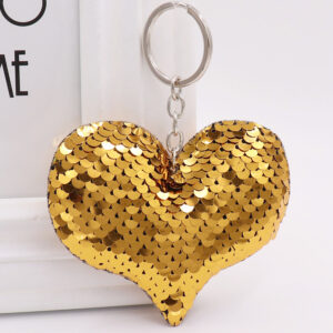 Love-Gold / Pointed Heart (Silver single circle)