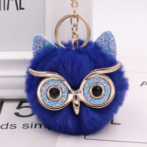 Blue eyes + sapphire blue / Gretel Owl (golden chain Buckle)
