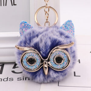 Blue eyes + two-tone blue / Gretel Owl (golden chain Buckle)